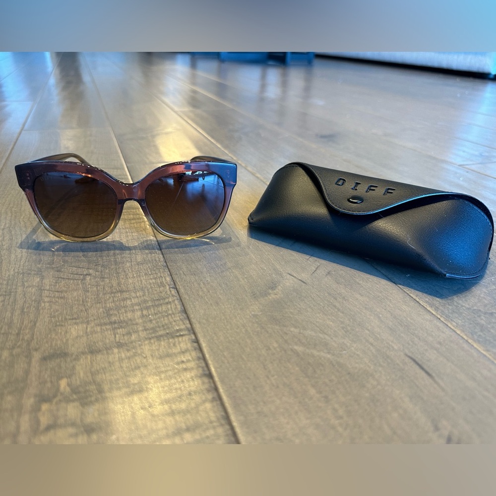 Diff Eyewear MAYA - CLAYTON + BROWN GRADIENT POLARIZED SUNGLASSES